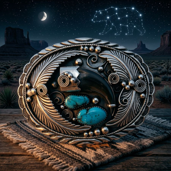 Boucle de ceinture Navajo...