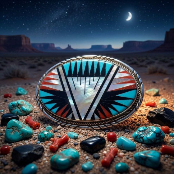 Oval Belt Buckle With...