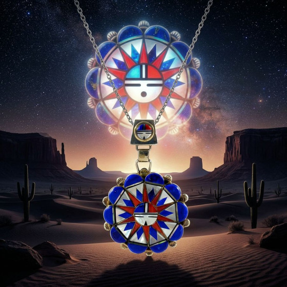 Pendentif Dieu Soleil Nite...