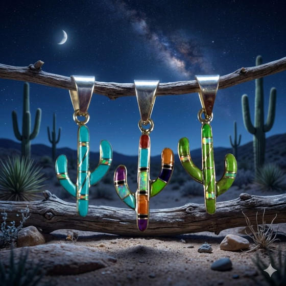 Pendente Cactus in Pietra...