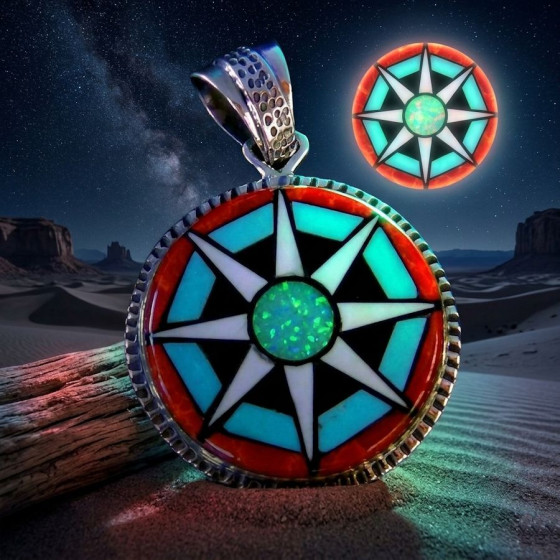 Pendentif Symbole Navajo...