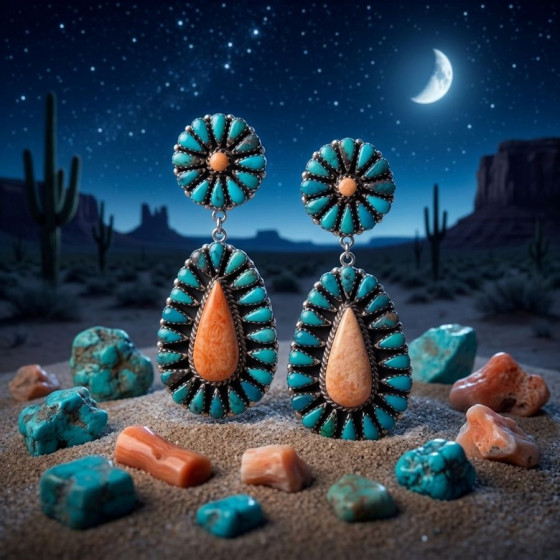 Navajo Flower and Teardrop...