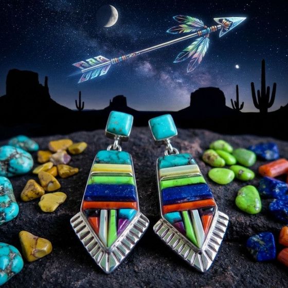 Native American Earrings,...