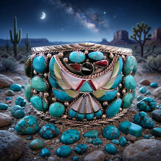 Indian Symbol Thunderbird Bracelet