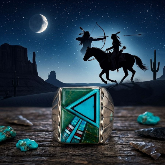 Navajo Arrow Ring,...