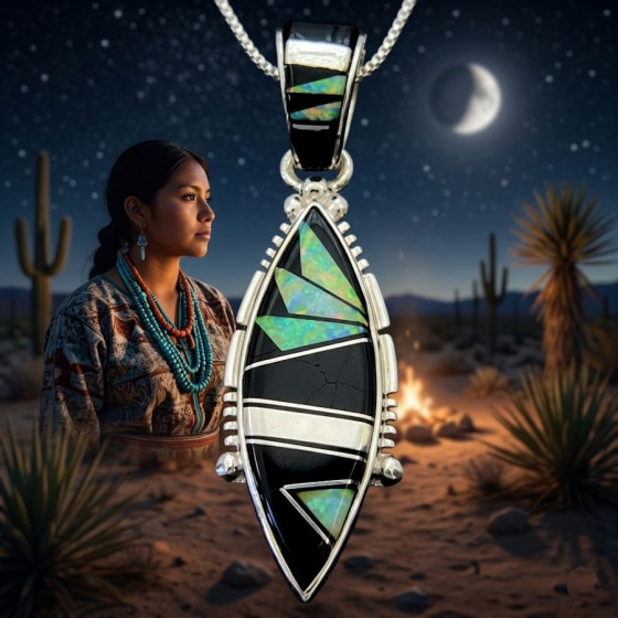 Pendentif Amerindien Zuni...