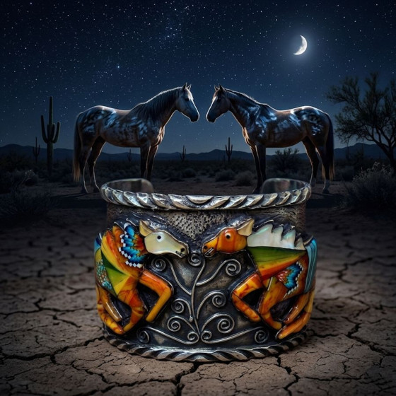 Bracelet Mixte Chevaux en...