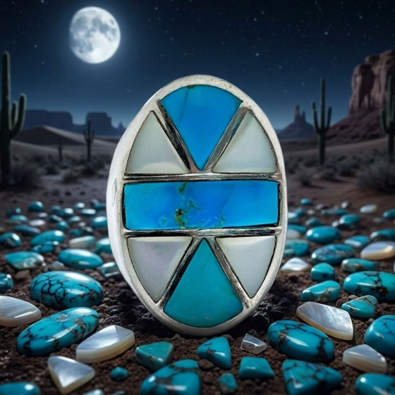 Anello vintage Navajo in...