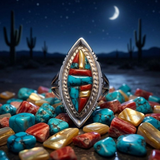 Navajo Cobblestone Inlay...