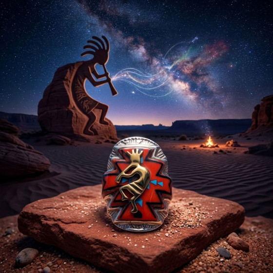 Anillo Kokopelli sobre...