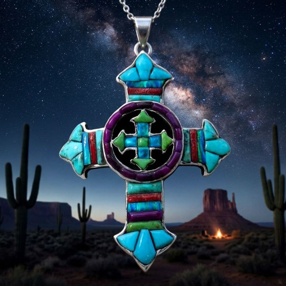 Navajo kruishanger in...