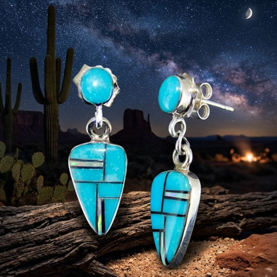 Paire de Boucles d'Oreilles...