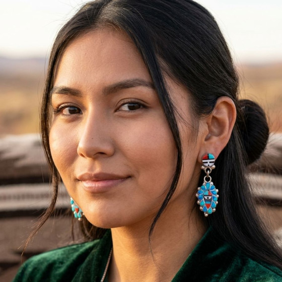Boucles d'oreilles Zuni...