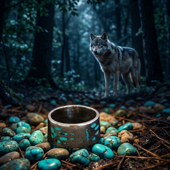 Anneau Empreintes de Loup...