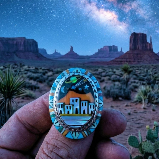 Bague Pueblo de Nuit Pour...