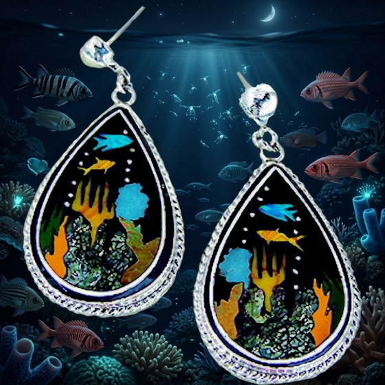 Boucles d'Oreilles Sea by...