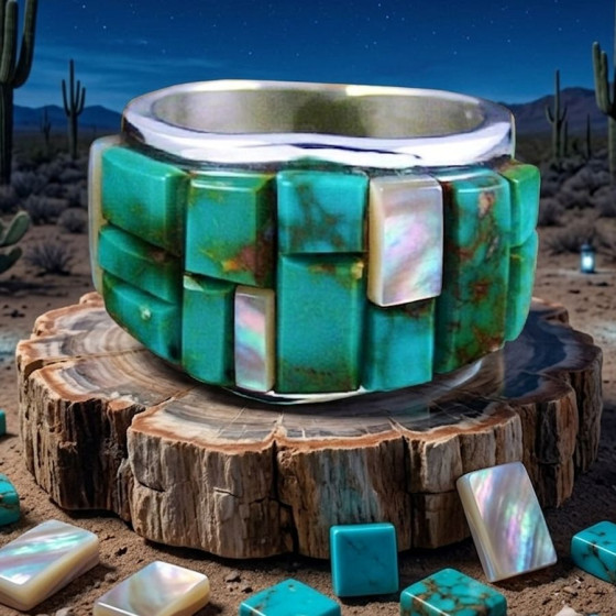 Anneau Navajo Cobblestone...
