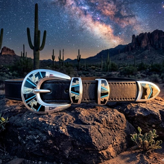 Silver Belt Buckle, Channel...