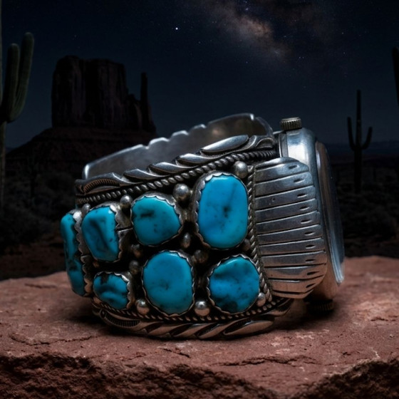 Navajo Sterling Silver...