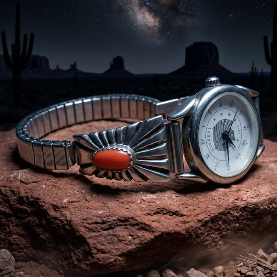 Uhrenarmband aus Silber im...