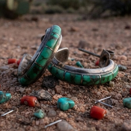Navajo-oorringen,...