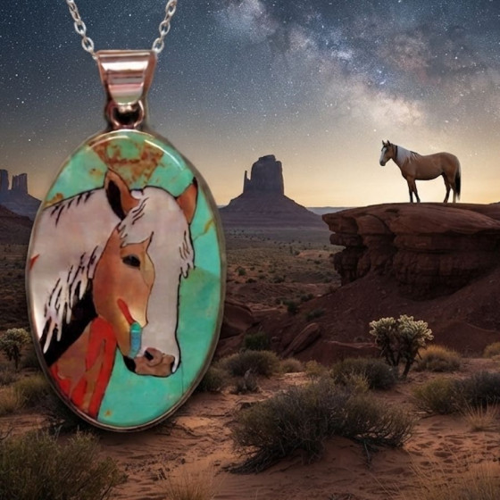 Pendentif Appaloose Cheval...