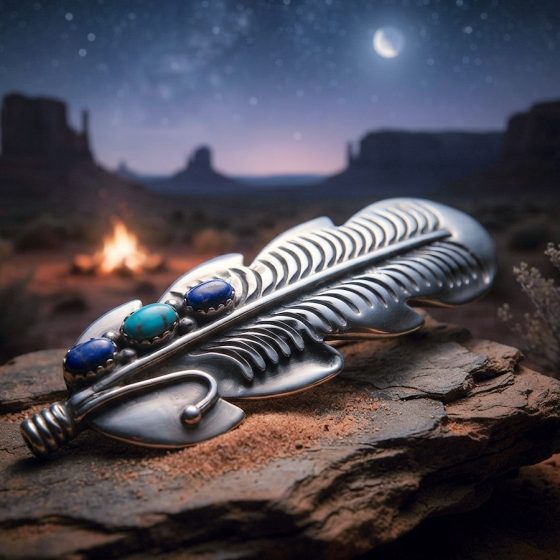 Barrette à Cheveux Navajo...