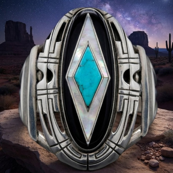 Bracelet Navajo Ovale en...