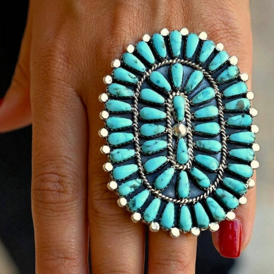 Anillo Navajo extragrande...