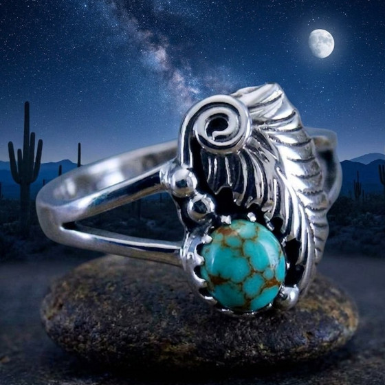Bague Navajo en Argent...