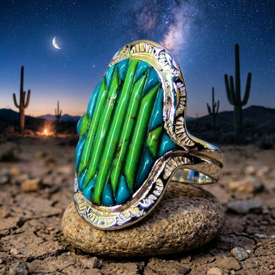 Anillo Navajo «Raised...