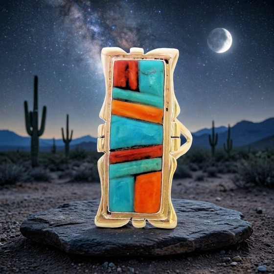Navajo Rectangular "Raised...