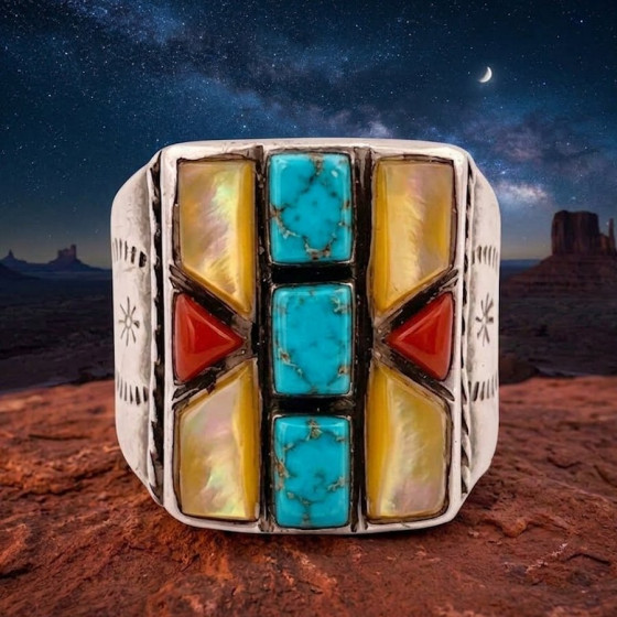 Anello da uomo rettangolare...