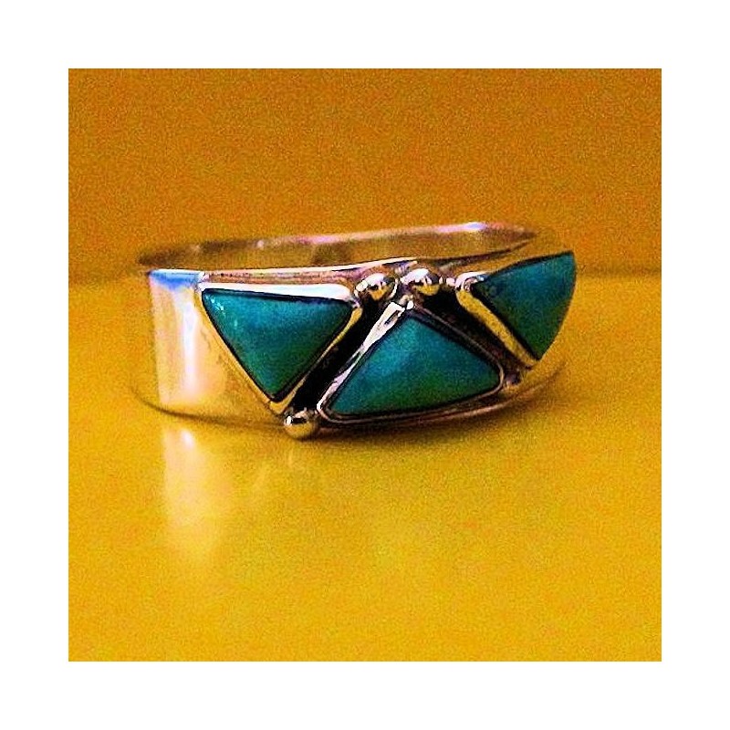 STERLING SILBER RING MIT TÜRKIS