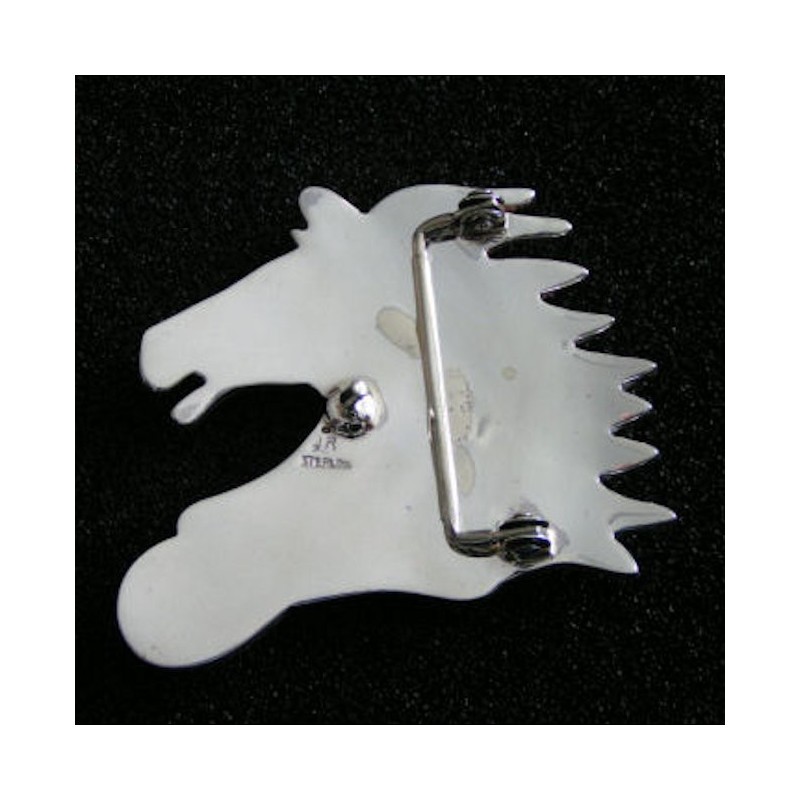 BOUCLE CHEVAL ARGENT SPONDYLUS