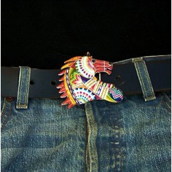 BOUCLE CHEVAL ARGENT SPONDYLUS