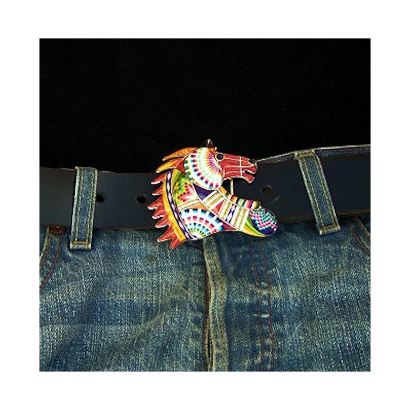 BOUCLE CHEVAL ARGENT SPONDYLUS