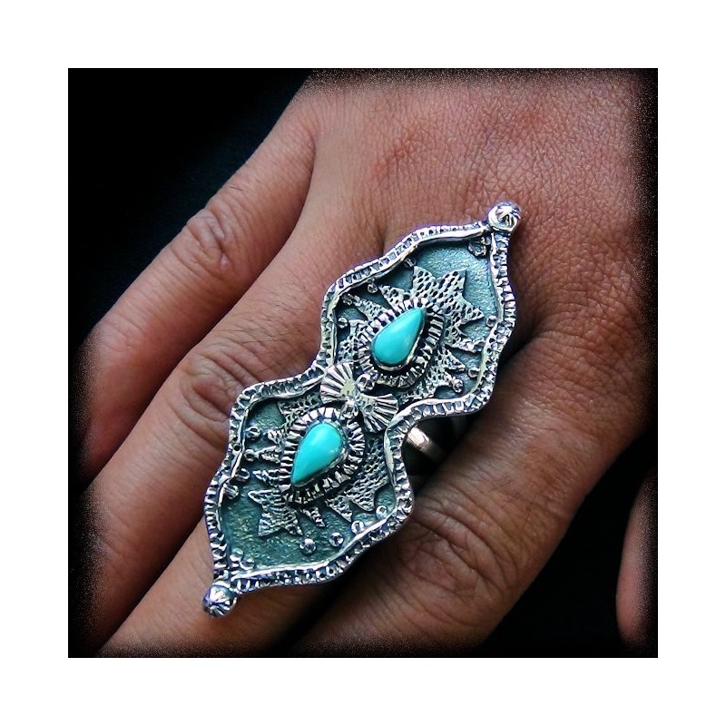 BIJOU NAVAJO BAGUE ARGENT TURQUOISE