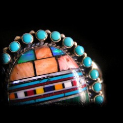 BRACELET ZUNI PIERRES MULTICOLORES