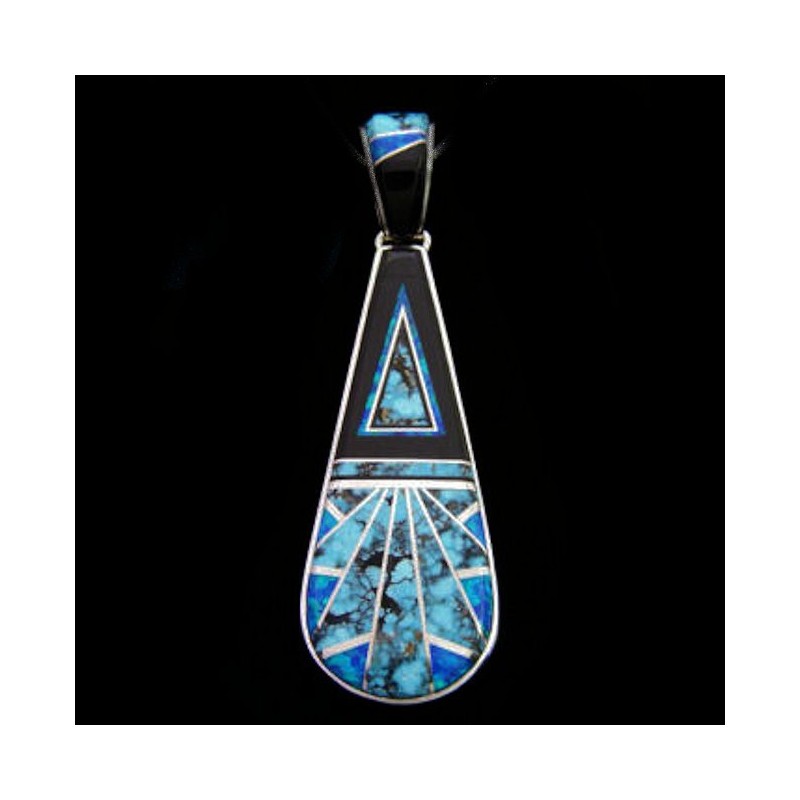 PENDENTIF ZUNI EN ARGENT