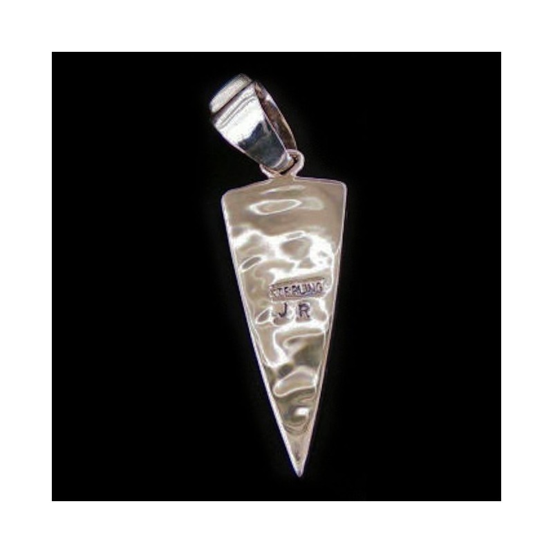 PENDENTIF POINTE DE FLECHE TURQUOISE ET OPALE