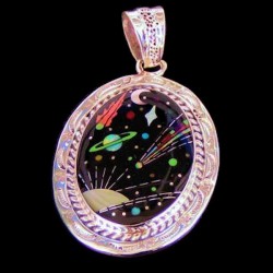 Universe Cosmos Sterlingsilver Pendant