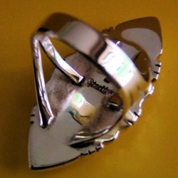 BAGUE OVALE ARGENT PIERRES