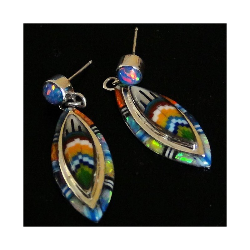  ZUNI STERLING SILVER EARRINGS