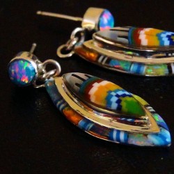  ZUNI STERLING SILVER EARRINGS