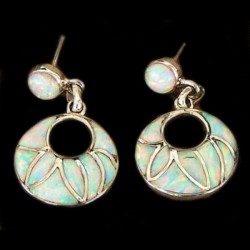 MOND SILBER OHRRINGE