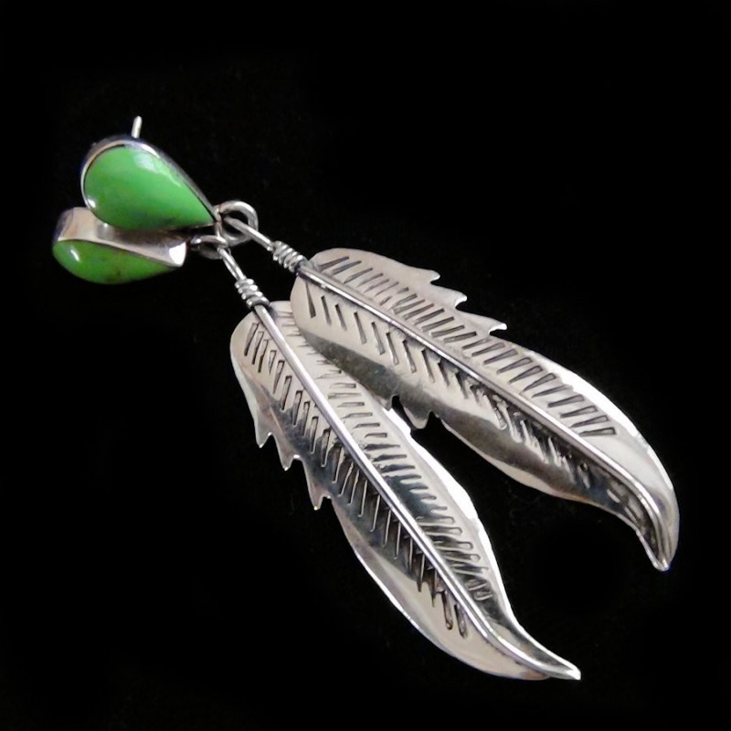 BOUCLES D'OREILLES ARGENT PLUMES 