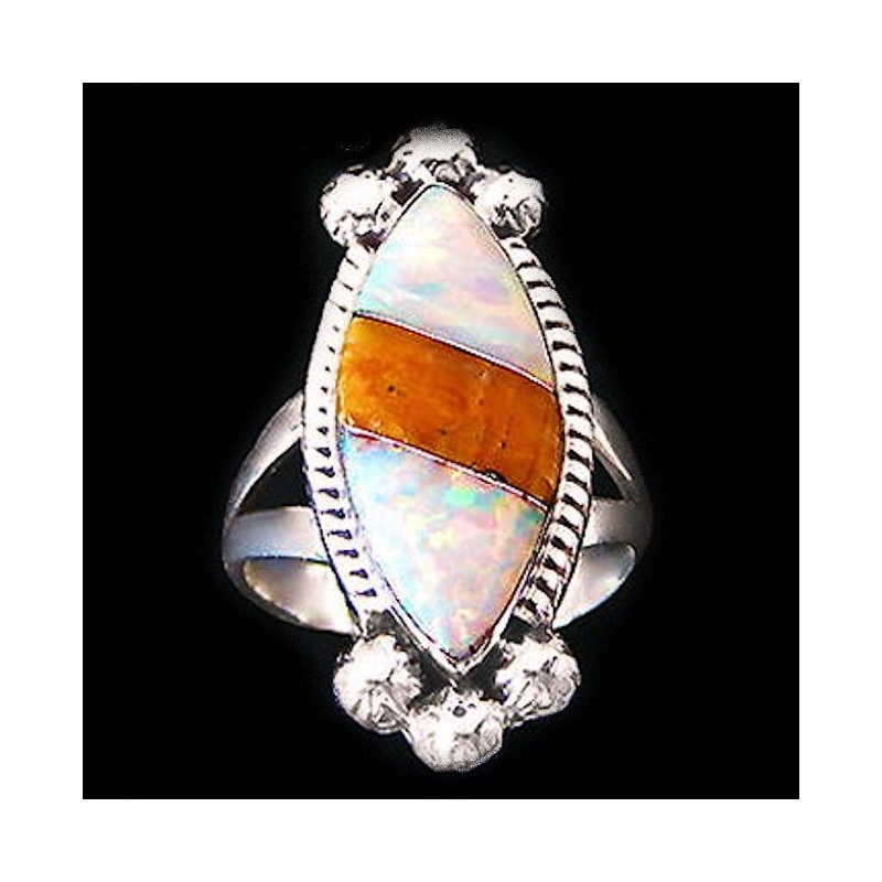 SPINY OYSTER UND KORALLE RING