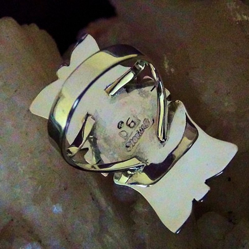 BAGUE ARGENT TURQUOISE SPONDYLUS NAVAJO