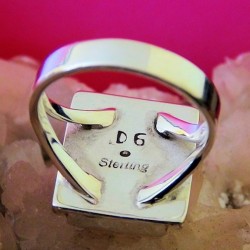 TÜRKIS UND KORALLE SILBER RING